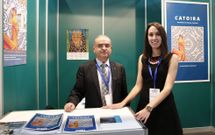 Alberto Garc�a acudi� ayer a la feria para participar en un foro de inversores. 