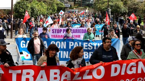 Manifestacin de la CIG en Pontevedra por el Primero de Mayo