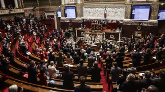 Imagen de archivo de una sesi�n del parlamento franc�s