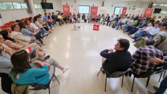 Reuni�n del comit� ejecutivo provincial del PSOE en el aula magna de la UNED en Pontevedra