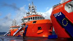 Patrulleras de la EFCA, la Agencia Europea de Control de Pesca, para combatir la pesca ilegal