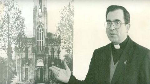 El p�rroco Garc�a Gondar, en una imagen de archivo, a�os atr�s