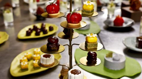 Selecci�n de postres realizada en Chaya, local vinculado al restaurante Rokuseki