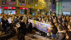 Manifestacin en defensa de la gestin pblica del CAPD, a la que no asistieron representantes del PP.