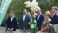 El presidente del Principado de Asturias, Adri�n Barb�n, interviene en el acto de inauguraci�n del Llagar Caser�a San Juan del Obispo de Campoastur, en Siero, que se celebra con motivo del D�a Mundial de la Sidra