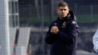 Antonio Hidalgo, durante un entrenamiento en el D�por Training Center.