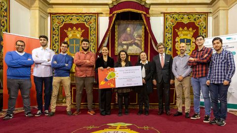 Ganadores del Premio TalentUO-Santander a la modalidad de pr�ctica empresarial