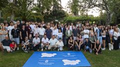 El encuentro en los jardines celanovenses de A F�brica reuni� a una buena representaci�n del deporte ourensano
