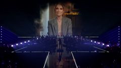 Céline Dion, ganadora de Eurovisión con Suiza, se dirige al público en Basilea