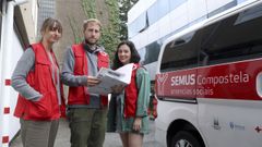 Inmaculada Laya, David Montes y Lorena Pino son los t�cnicos al frente del servicio municipal de atenci�n a urgencias sociales (SEMUS).