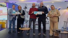 Entrega de los premios a los impulsores de los proyectos seleccionados