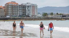 Playa de Silgar, en Sanxenxo