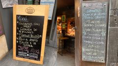 Algunos men�s del d�a que se ofertan en Oviedo