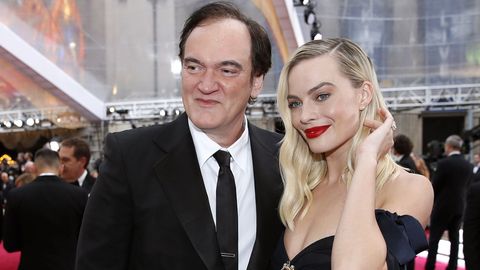 Margot Robbie y Quentin Tarantino