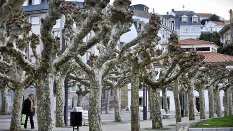 Una vista del casco urbano de Ortigueira
