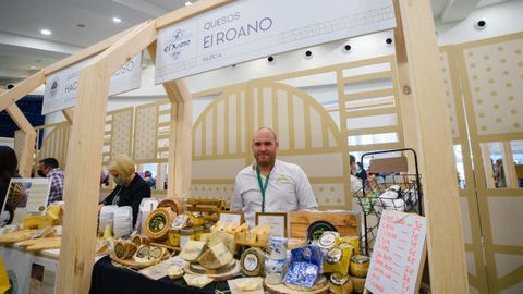 Stand El Roano, de Murcia, en el World Cheese Festival celebrado en Oviedo 2021