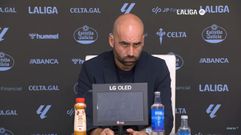 Claudio Gir�ldez, en la rueda de prensa posterior al Celta-Athletic Club.