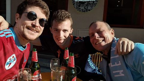 El padre fue el impusor del encuentro y aficionados del Celta y el propio club lo hicieron posible.