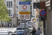 La nueva se�alizaci�n acota la zona peatonal en el centro de la ciudad y la velocidad permitida
