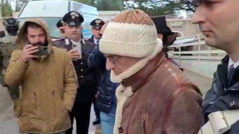 Detenci�n de Matteo Messina, el pasado lunes en Palermo.