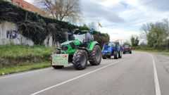 Tractorada en Oviedo, protesta de los agricultores y ganaderos asturianos.