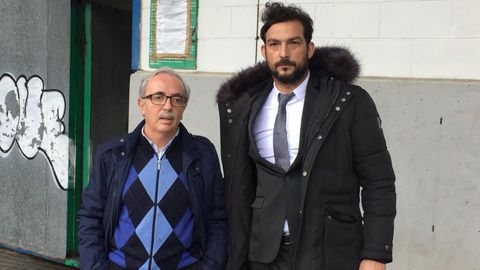Ricardo L�pez visita las instalaciones del club acompa�ado por Pepe Criado