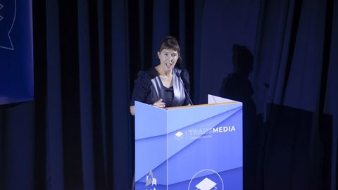 Celebración de los veinte años de Transmedia en el auditorio de Veterinaria