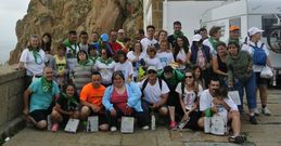 Los miembros de la expedici�n llegaron al Faro Vil�n a media tarde, antes de volver a Cee en autob�s.
