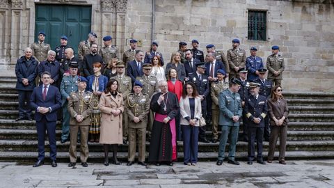Actos de la Guardia Real en Lugo: desfile en Santa Mar�a