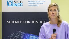 La ministra de Justicia belga, Annelies Verlinden, durante una comparecencia en Bruselas