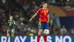 Mara Mndez, en un partido con Espaa en la Eurocopa