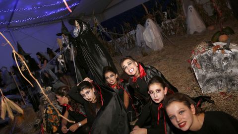 exposici�n de calabazas y baile de la asociacion Alfaia, FIESTA DE HALLOWEN 