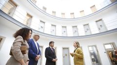 Olimpia L�pez, Miguel Fern�ndez y Pedro Blanco, este jueves en O Vello C�rcere de Lugo