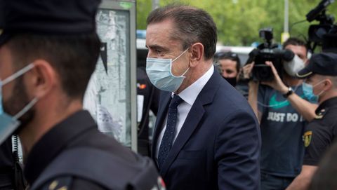 El delegado del Gobierno en Madrid, Jos� Manuel Franco, este mi�rcoles, al salir de los Juzgados