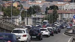 Atascos en el puente de A Pasaxe 