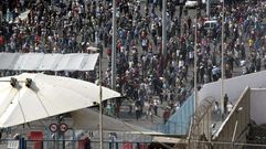 Frontera del Tarajal que separa Ceuta de Marruecos