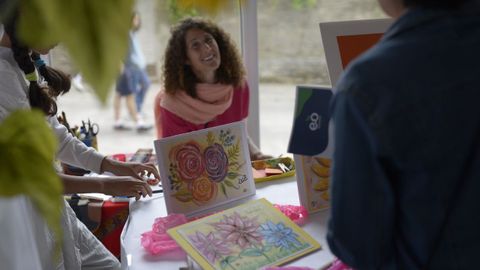 Mercado agroecológico de A Estruga en la plaza de abastos de Vilalba