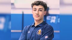 Adrin Salanova, taekuondista del Maniotas, con la seleccin espaola.