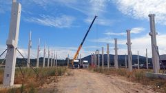 Obras para levantar las naves en las parcelas del pol�gono que estaban sin edificar