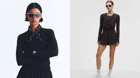 Dos conjuntos m�s de running de H&M, a la izquierda, y de Lululemon, a la derecha