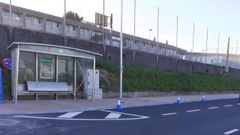 La marquesina situada justo delante del CEIP de Andrade