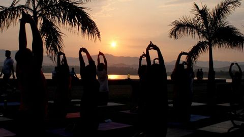 D�a Internacional del Yoga en India.