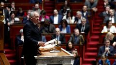 Bayrou, durante su intervencin en la Asamblea Nacional. 