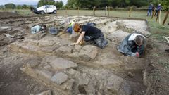 Un aspecto de las �ltimas excavaciones en el �horreum� de Proendos, realizadas el pasado septiembre