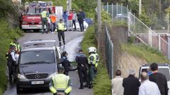 El accidente mortal del lunes en Cangas ocurri� en una pista vecinal muy estrecha