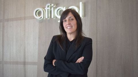 Eva Pérez es la jefa de zona de Afigal en la Costa da Morte. Dirige la oficina en el polígono de Bértoa