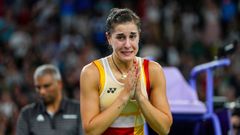 Carolina Marn rompe a llorar tras una nueva lesin en la rodilla