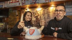 Susi Villaverde e Miguel Barja est�n � fronte da cervexer�a Merlego