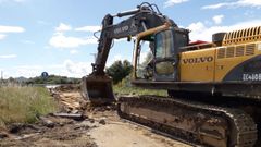 Obras del enlace del pol�gono de San Cibrao a la A-52