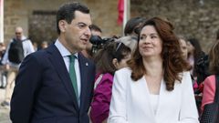 Juanma Moreno junto a la presidenta del Comit� Europeo de las Regiones, Kata T�tto.